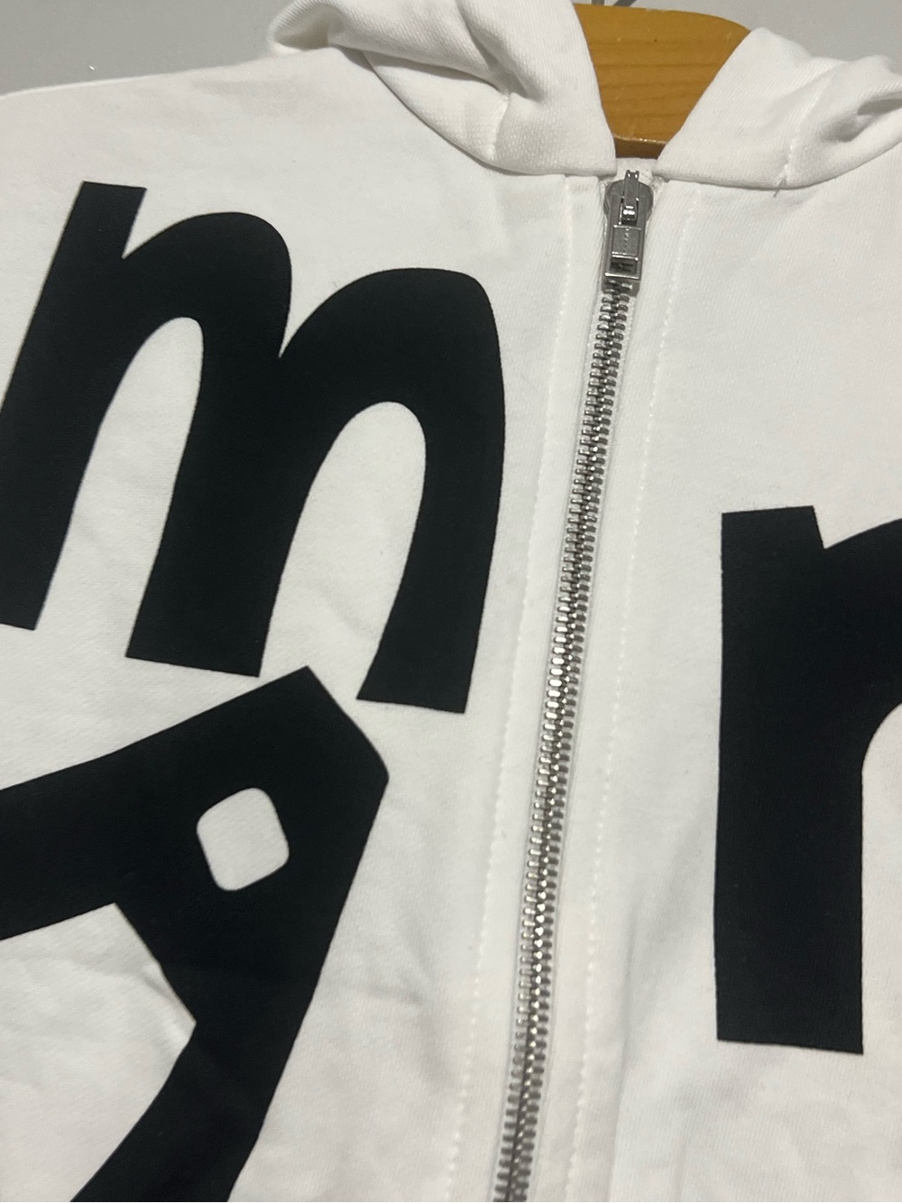 Marni White Hoodie Kids Size 7 White Black Full Zip - Picture 5 of 8